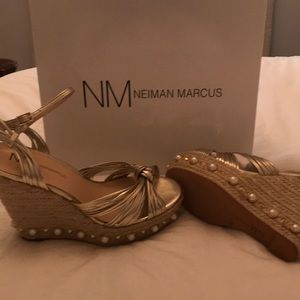 Neuman Marcus wedge sandals